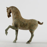 Lilys Bronze Green Horse Statue Hoof Up 8269