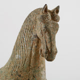 Lilys Bronze Green Horse Statue Hoof Up 8269