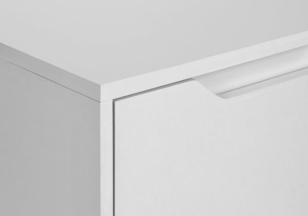 English Elm Accent Side Table Rustic Grey Laminate Compact Storage Cabinet Transitional Bedroom White B2710P461712