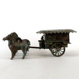 Lilys Bronze Green Horse-Drawn Carriage Vintage Finish 8274