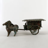 Lilys Bronze Green Horse-Drawn Carriage Vintage Finish 8274