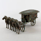 Lilys Bronze Green Horse-Drawn Carriage Vintage Finish 8274