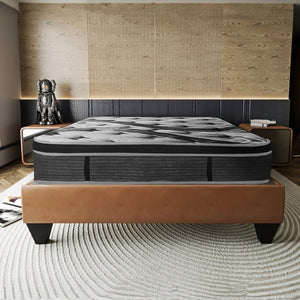 English Elm Premium 14-Inch King Size Memory Foam Hybrid Mattress - Plush Euro Top, Breathable & Supportive Sleep B2741P290175-GIGA