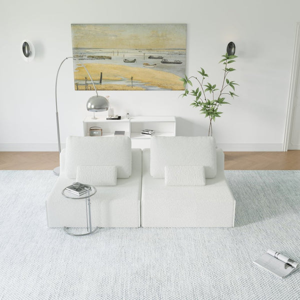 English Elm Oversized Modular Sectional Sofa - Luxury Boucle Convertible Couch For Ultimate Comfort & Flexibility W3361S00015-GIGA