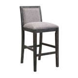 Christopher Knight Home® - Noble House - - 30.5 Inch Height Bar Stools Set Of 2, Rubber Wood Frame,Fabric Sponge Cushion And Upholstered Barstools, Retro Bar Chairs Suitable For Kitchen Island,Bedroom,Dining Room.