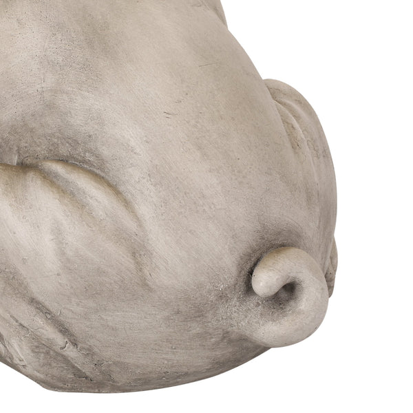 English Elm Christopher Knight Home® - DOG French Bulldog Garden Sculpture Cast Stone Outdoor Accent with Antique Wash, Durable Charm Gray 70293.00GRY