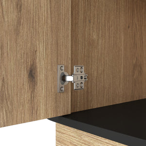 English Elm Multi-Functional Mdf Sideboard - Stylish Storage For Tvs & Tableware, Compact Design, Easy Assembly W3226P279083