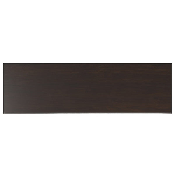 English Elm Connaught Solid Wood Buffet Sideboard with Glass Doors and Six Drawers for Dining B136P439004