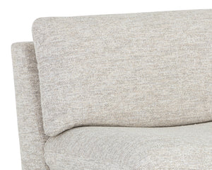 Sunpan Dallin Lounge Chair - Contemporary Design with Eye-Catching Shape and Fully Upholstered Legs Boho Oatmeal