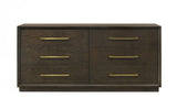 VIG Furniture Modrest Manhattan - Contemporary Cherry and Gold Dresser  VGMA-BR-127-DRS-CRY