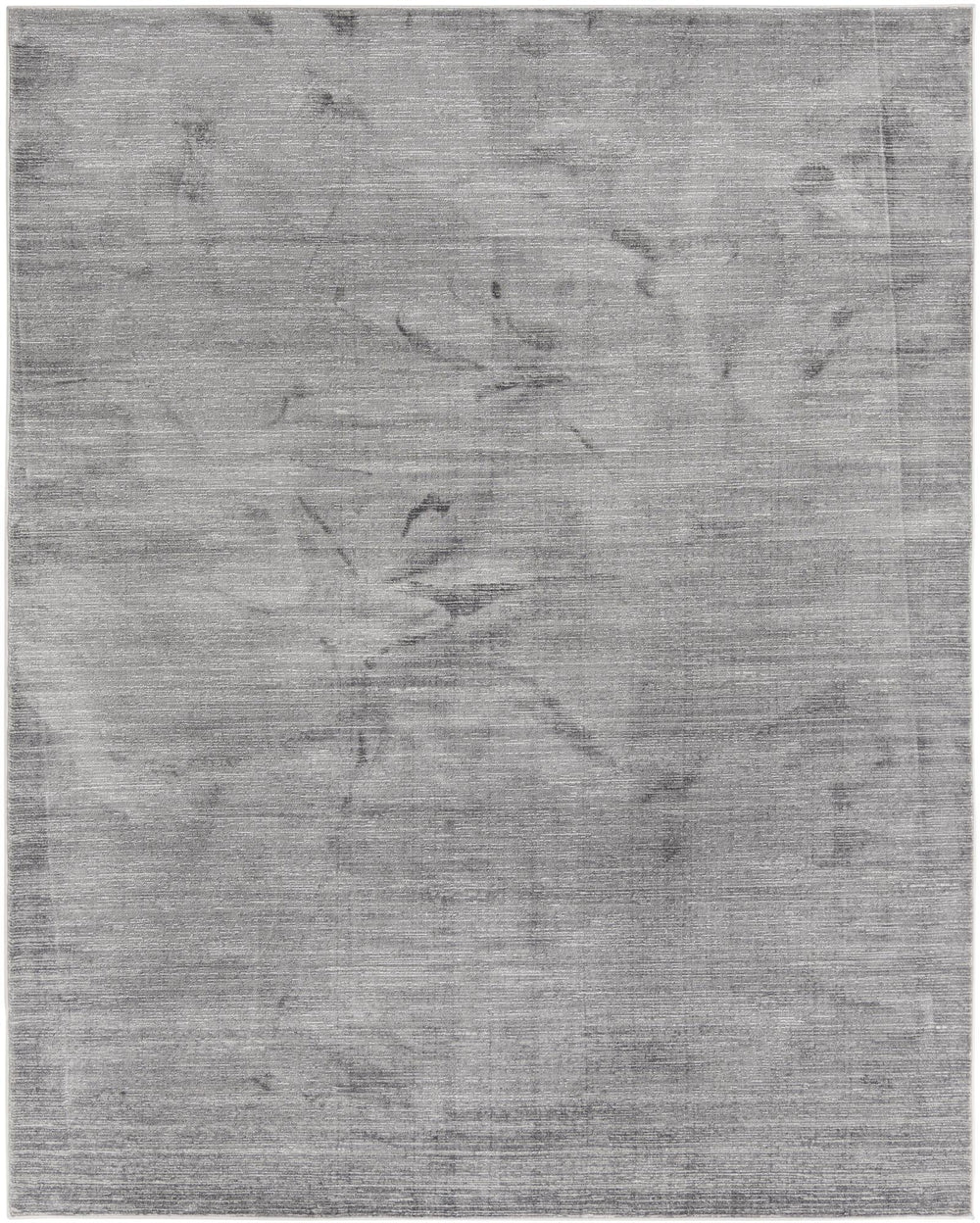 Unique Loom Finsbury Kate Machine Made Solid Rug Gray, Ivory 7' 10" x 10' 0"