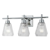 Arctic 20'' Wide 3-Light Vanity Light - Polished Nickel 8283-PN-CL Norwell