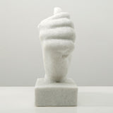 Lilys Thumbs Up White Marble 8X4X12H 8283-W