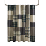 Woolrich Winter Hills Lodge/Cabin 100% Cotton Shower Curtain WR70-1815 Tan