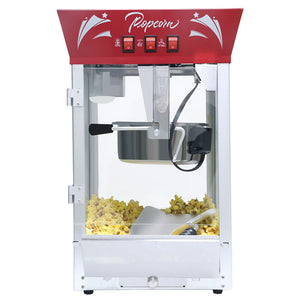 English Elm Commercial Popcorn Popper 12oz Stainless Kettle Tempered Glass Warming Deck Party Theater Red W2841P218164