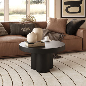 VIG Furniture Modrest Bruni - Modern Black Concrete Coffee Table VGGR-623840-BLK