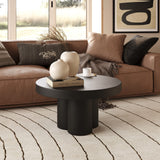 VIG Furniture Modrest Bruni - Modern Black Concrete Coffee Table VGGR-623840-BLK