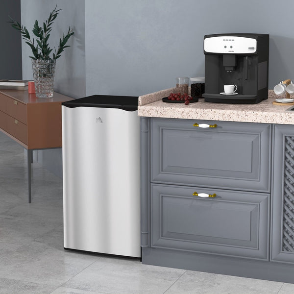 English Elm Homcom Compact Upright Freezer 1.1 Cu Ft with Adjustable Thermostat for Dorm or Office W2225P200921