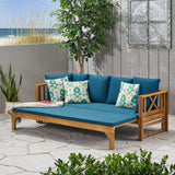 Christopher Knight Home® - Noble House - Varney Outdoor Extendable Acacia Wood Daybed Sofa