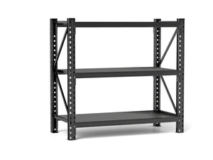 English Elm 3-tier Heavy Duty Industrial Steel Shelving Unit for Garage Warehouse Storage W1831P245637