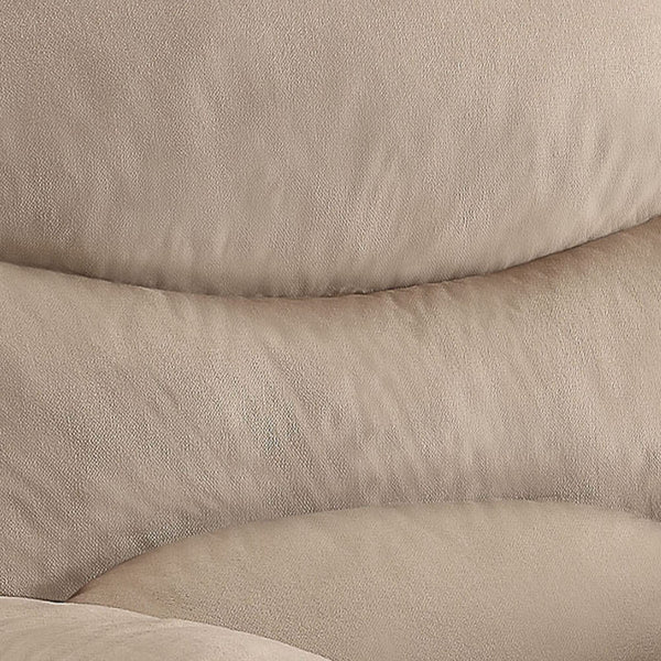 English Elm Beige Recliner Chair With Memory Foam Seat, Pillow-Top Arms & Effortless Reclining Mechanism B062P215435