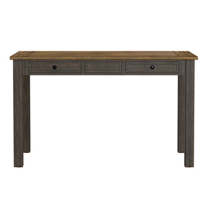 English Elm Wallace & Bay - Brown Mangrove 6-Piece Gathering Dining Set – Casual Dark Brown Wood, Easy-Care, Stylish & Durable B361P384465