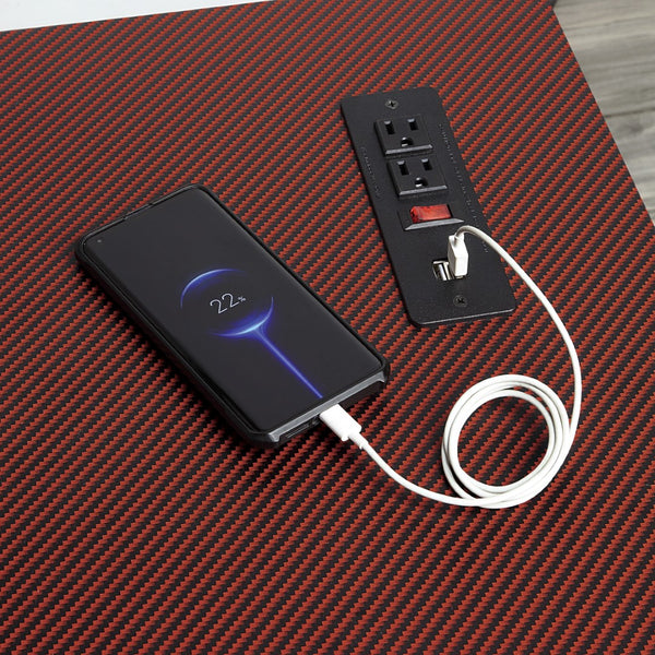 OSP Home Furnishings Reload Pro Battlestation Gaming Desk Black/Red