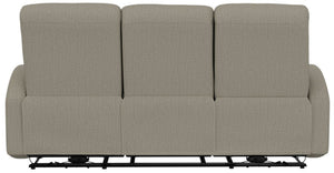 English Elm Brown Dual Reclining Sofa with Pillow Back Cushions and Pull Tab Seats for Living Rooms B361P483240