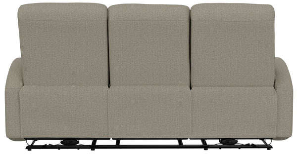 English Elm Brown Dual Reclining Sofa with Pillow Back Cushions and Pull Tab Seats for Living Rooms B361P483240