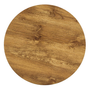English Elm Natural Wood Grain Mdf Round Side Table Compact Accent for Living Room or Bedroom W2920P232763