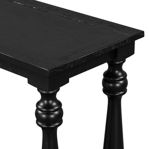 English Elm U_Style Vintage Wood Grain Console Table - Stylish Space-Saving Entryway Design With Lower Shelf N711P256976B-GIGA