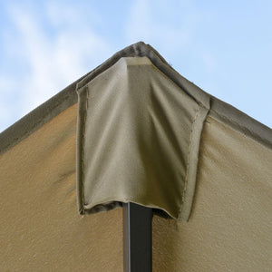 English Elm Outsunny 15' Double-Sided Patio Umbrella With Steel Frame, Easy Crank & Expansive Sun Protection W2225P174247-GIGA