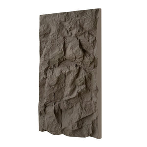 English Elm 3d Faux Stone Pu Wall Panels Set Lightweight Flame Resistant Architectural Accent Carbon Black W347P419801