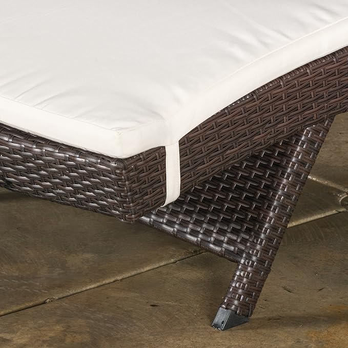 English Elm Christopher Knight Home® - 52005.00Cush Stylish Beige Outdoor Chaise Lounge Cushion For Comfort & Durability - Fits Most Loungers N775P230263A