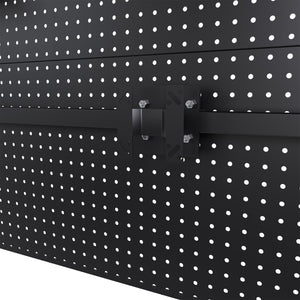 English Elm Clamp-on Steel Pegboard Desk Organizer with Monitor Arm for Gaming Office Setup W2700P346782