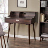 Christopher Knight Home® - Noble House - Ellison Mid Century Modern Walnut Finish Fiberboard Home Office Desk