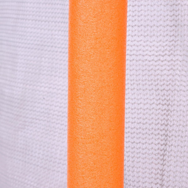 English Elm 55'' Kids Trampoline with Galvanized Steel Frame Foam Padded Enclosure and Ocean Balls Orange MX314556AAG