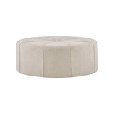 Madison Park Ferris Traditional Oval Ottoman MP101-0712 Cream