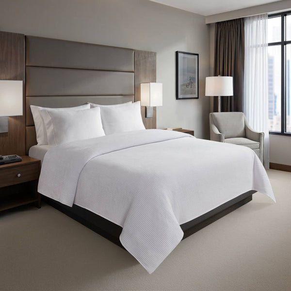 English Elm 1-piece Matelasse Woven Coverlet Antimicrobial Oeko-tex Certified Full Queen Bedding B035P437500