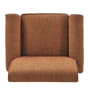 English Elm Barnet Upholstered Accent Chair with Nailhead Trim and Tapered Wood Legs for Living Rooms B127P495067