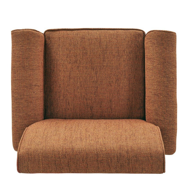 English Elm Barnet Upholstered Accent Chair with Nailhead Trim and Tapered Wood Legs for Living Rooms B127P495067