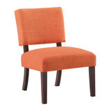 OSP Home Furnishings Jasmine Accent Chair Tangerine