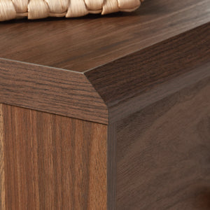 English Elm 4-Drawer Chest In Warm Brown Finish – Stylish Storage Solution For Bedroom Or Guest Space, Easy Setup! B356P402806