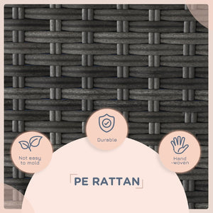 English Elm Pawhut Wicker Dog House With Canopy, Stylish Rattan Bed For Small To Medium Dogs, Dark Blue Cozy Retreat W2225P173753-GIGA