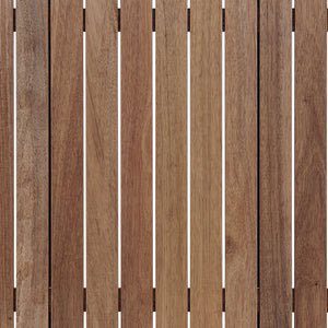 English Elm Ivano Outdoor Patio Sectional Set with Teak Accents, Weather‑Resistant Olefin Cushions & Durable Aluminum Frame Brown B2736S00014