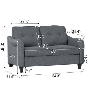 English Elm 3 Piece Living Room Sofa Set - Modern Comfort With Durable Upholstery, Perfect For Apartments & More! W680S00084