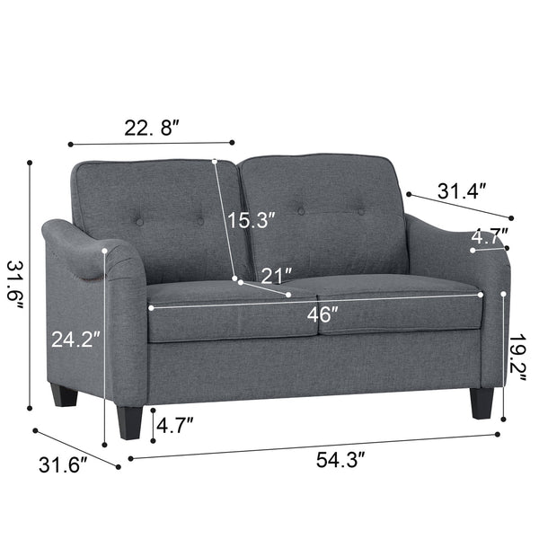 English Elm 3 Piece Living Room Sofa Set - Modern Comfort With Durable Upholstery, Perfect For Apartments & More! W680S00084
