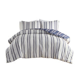 Intelligent Design Cobi Farm House Striped Reversible Comforter Set CSP10-1481 Navy