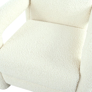 English Elm Christopher Knight Home® - 31.25" Push Back Recliner Plush Teddy Fleece Upholstered Armchair with Foam & Pocket Springs Comfort 90–120–150° Adjustments Beige N763P212864A