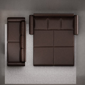 English Elm Chesterfield 3-In-1 Convertible Sleeper Sofa Bed With Nailhead Trim - Elegant Faux Leather Design W1885S00096